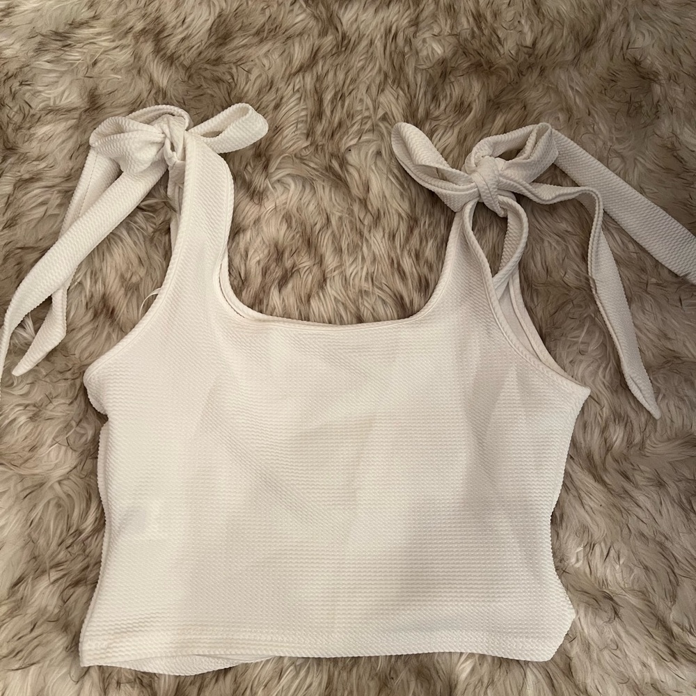 White Crop Top